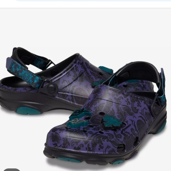 2024 Disney Parks The Haunted Mansion Crocs Wallpaper clogs multiple sizes - Picture 1 of 7